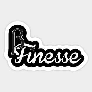 Beta Finesse Black/So Fine Sticker